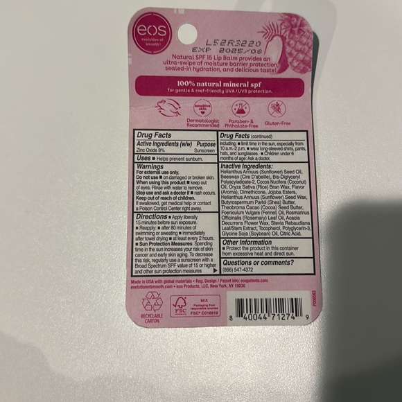 Eos spf lip balm - Picture 2 of 2